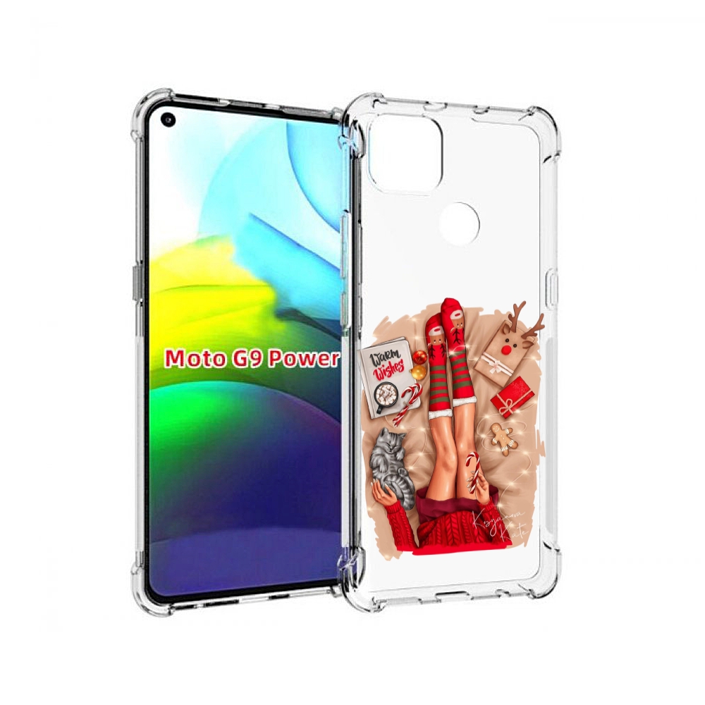

Чехол MyPads уютный-арт женский для Motorola Moto G9 Power, Прозрачный, Tocco