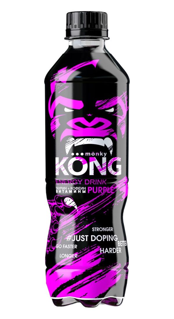 Энергетический напиток Monky Kong Ягодный взрыв газированный 1 л