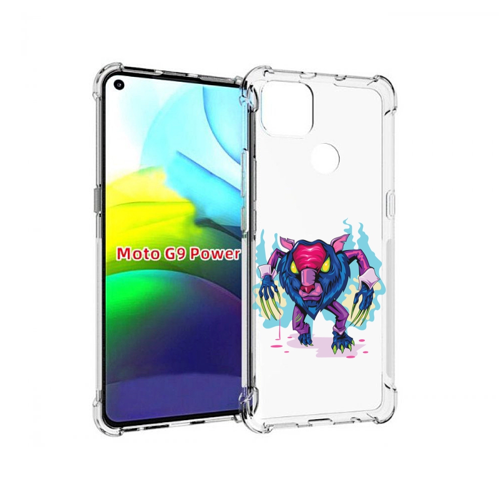 

Чехол MyPads фиолетовая-россомаха для Motorola Moto G9 Power, Прозрачный, Tocco
