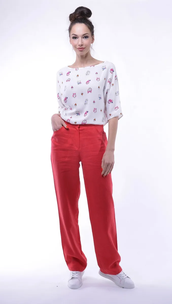 

Брюки женские Gabriela 288 красные 52 RU, 288