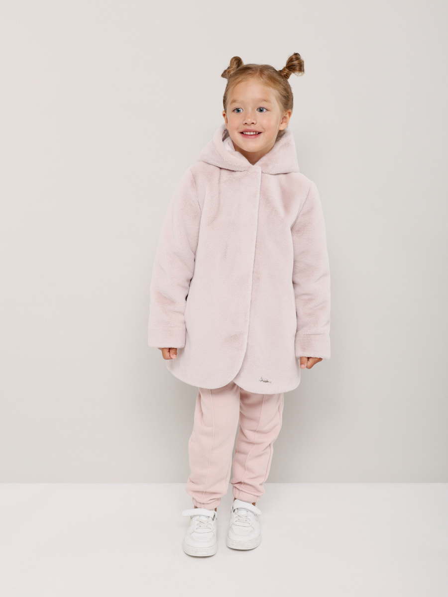 Шуба ALEF 6009-1-173, пудровый, 98