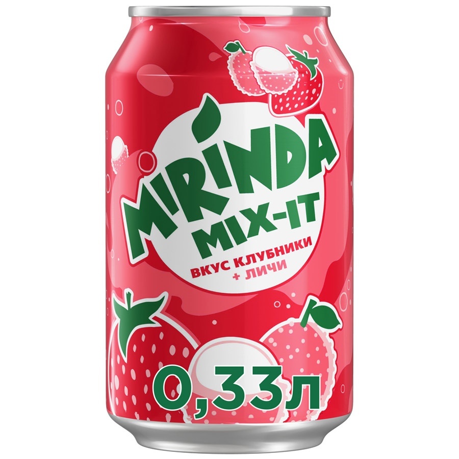 Газированный напиток Mirinda клубника 330 мл 214₽