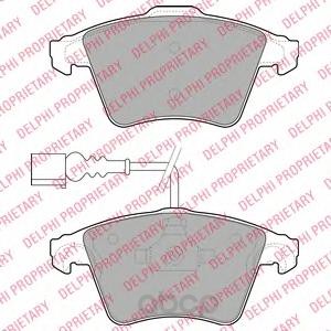 Тормозные колодки дисковые DELPHI LP1950 6814₽