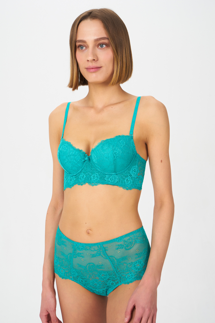 фото Трусы женские innamore icd36085 basic lace зеленые 44