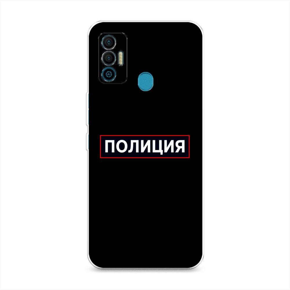 

Чехол Awog на Tecno Spark 7 "Police logo", Разноцветный, 301050-5