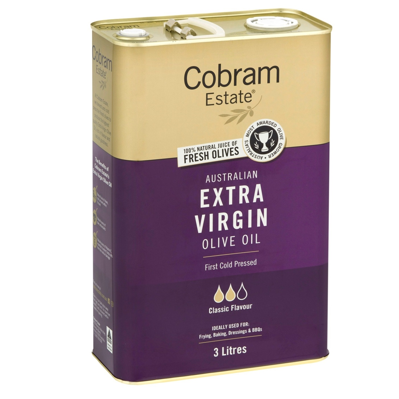 Оливковое масло Picual нераф. Cobram Estate Extra Virgin Classic 3 л