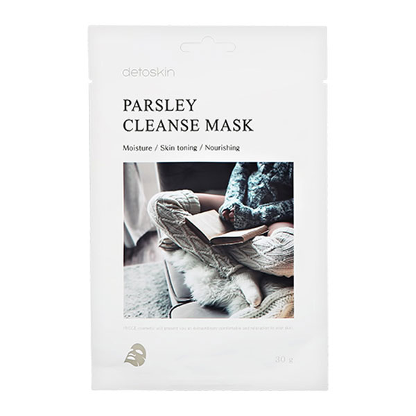 

Тканевая маска detoskin PARSLEY CLEANSE MASK очищающая с экстрактом петрушки, 5шт., detoskin PARSLEY CLEANSE MASK - 5шт.