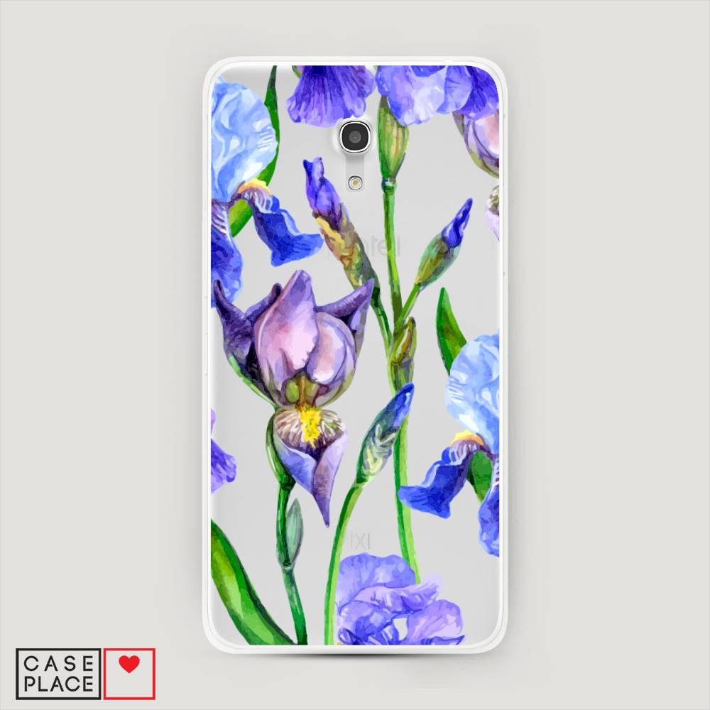 

Чехол Awog на Alcatel Pixi 4 (5) 5045D / Алкатель Pixi 4 (5) 5045D "Синие ирисы", 170250-8