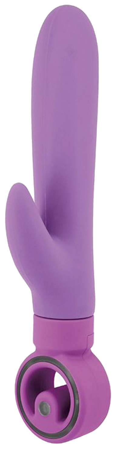 фото Фиолетовый вибратор с клиторальным отростком rolla vibrating axle 23 см seven creations
