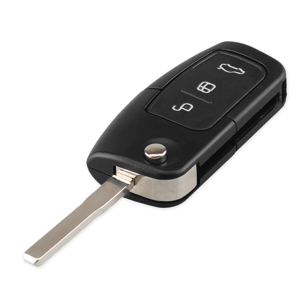 фото Ключ для ford форд, 3 кнопки (корпус с лезвием hu101), аналог nobrand