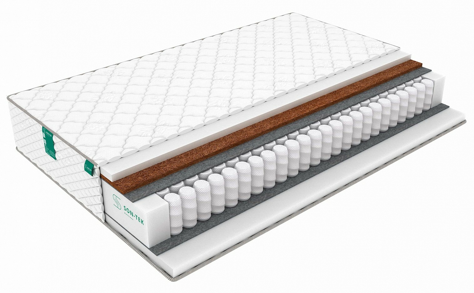 

Матрас Sleeptek Premium PenaStrong Standart 190х215, Бежевый;белый;серый;серебристый, Premium PenaStrong Standart