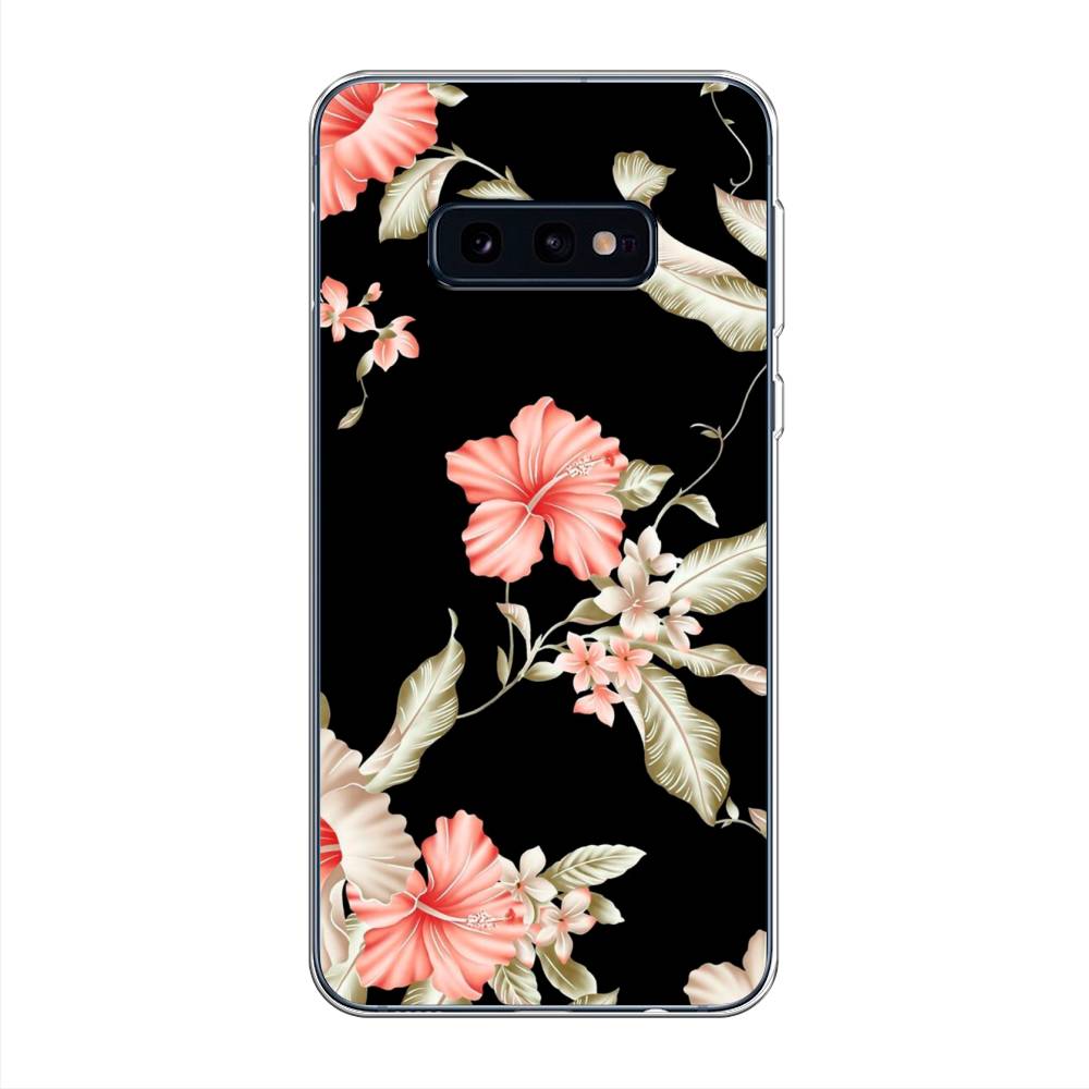 

Чехол Awog на Samsung Galaxy S10E "Цветы на черном", Разноцветный, 27250-8