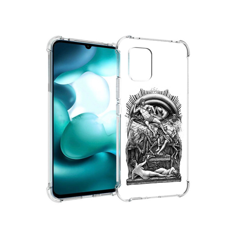 

Чехол MyPads Tocco для Xiaomi Mi 10 Lite оракул черно белый (PT150213.294.528), Прозрачный, Tocco