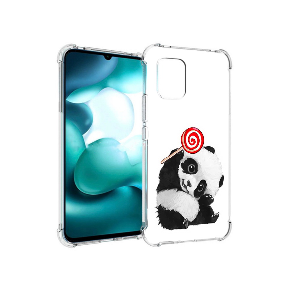 

Чехол MyPads Tocco для Xiaomi Mi 10 Lite панда с леденцом (PT150213.294.534), Прозрачный, Tocco