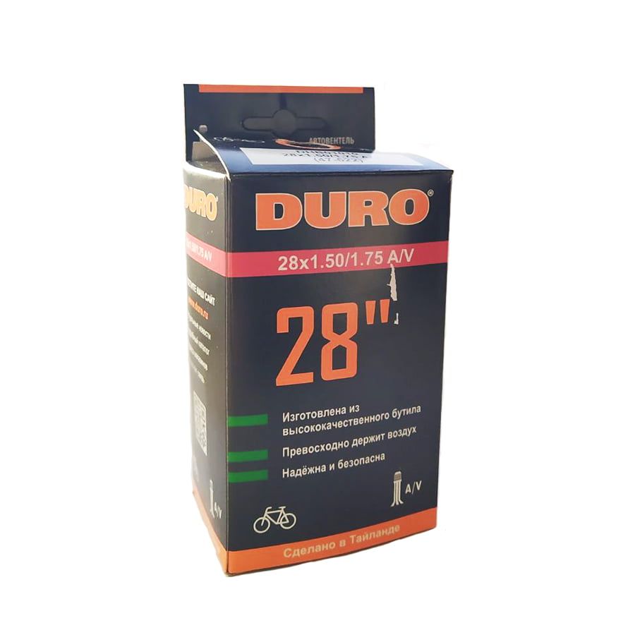 

Велокамера 28" DURO 28x1,50/1,75 (47-622) A/V/DHB01010, DHB01010