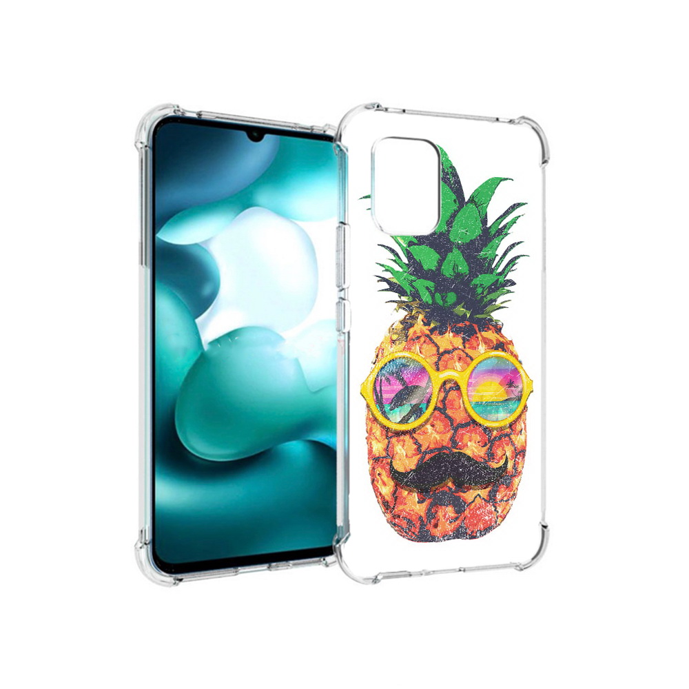 

Чехол MyPads Tocco для Xiaomi Mi 10 Lite прикольный ананас с лицом (PT150213.294.556), Прозрачный, Tocco