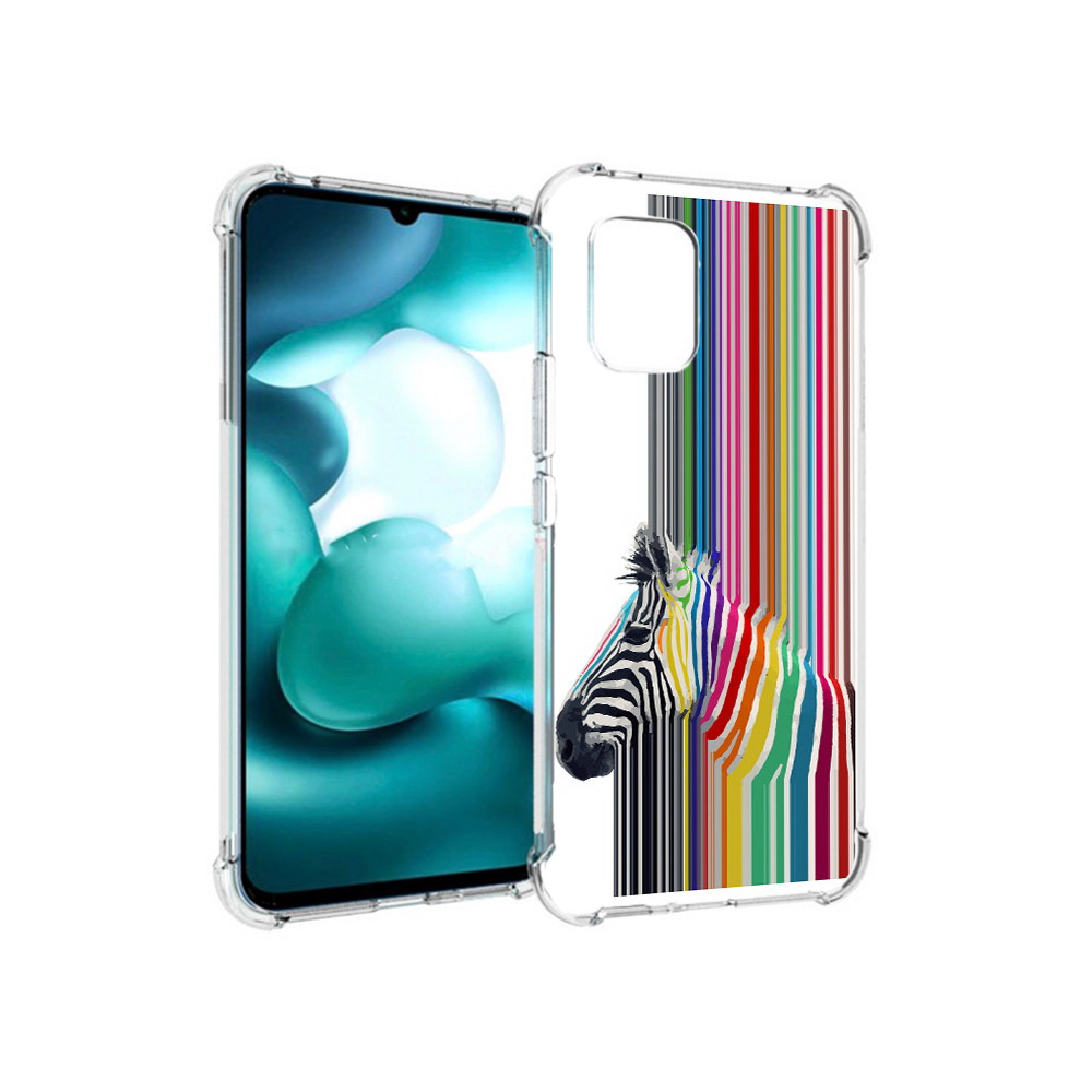 

Чехол MyPads Tocco для Xiaomi Mi 10 Lite радужная зебра (PT150213.294.565), Прозрачный, Tocco