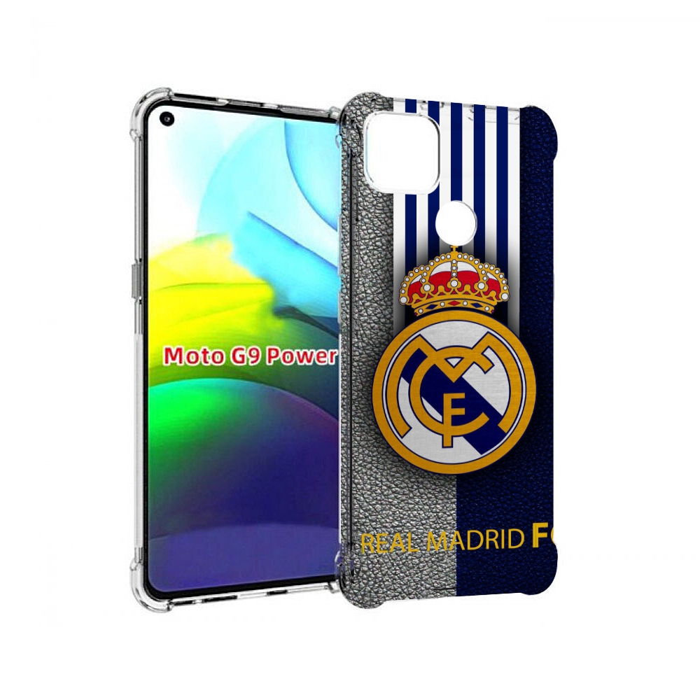

Чехол MyPads фк реал мадрид мужской для Motorola Moto G9 Power, Прозрачный, Tocco