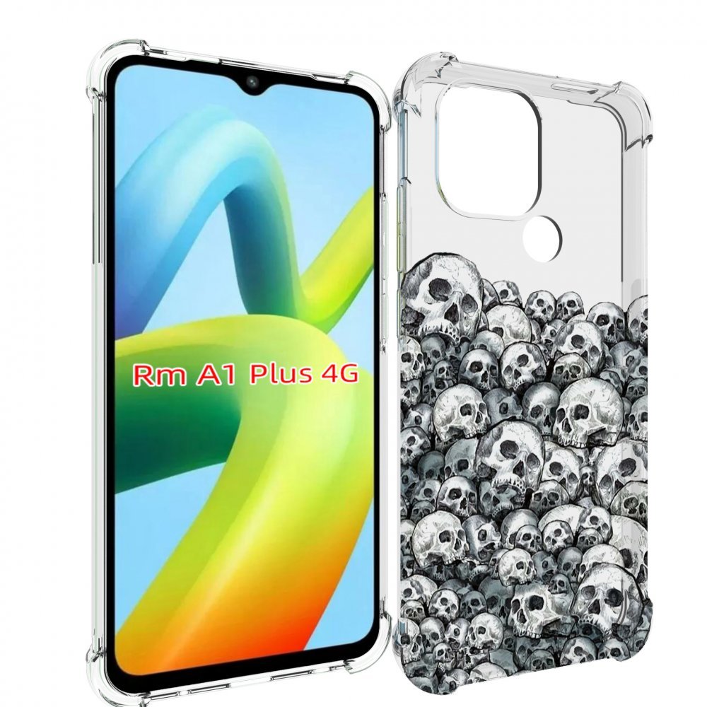 

Чехол MyPads гора из черепов для Xiaomi Redmi A1 Plus +, Прозрачный, Tocco