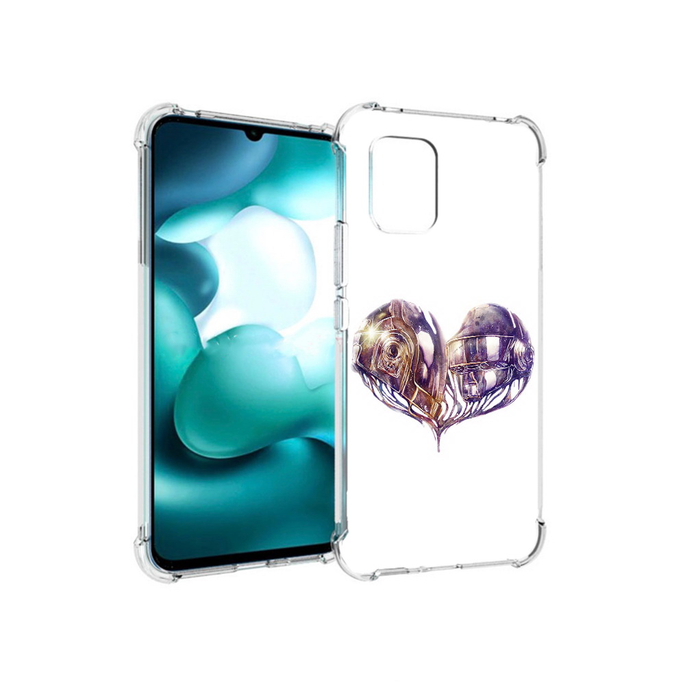 

Чехол MyPads Tocco для Xiaomi Mi 10 Lite сердце абстракция (PT150213.294.596), Прозрачный, Tocco