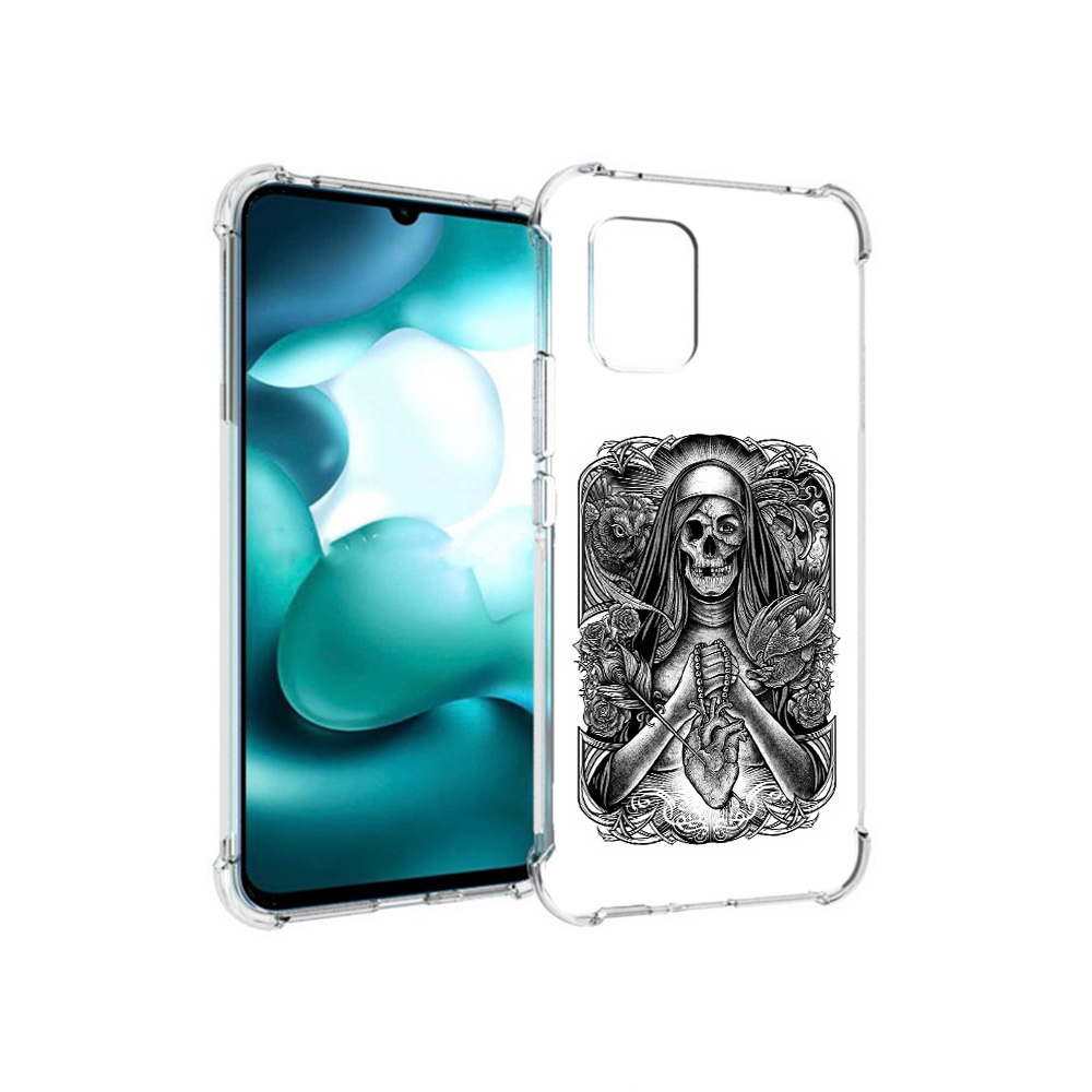 

Чехол MyPads Tocco для Xiaomi Mi 10 Lite скелет с сердцем (PT150213.294.603), Прозрачный, Tocco