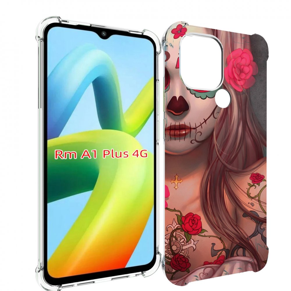 

Чехол MyPads девочка в рисунках для Xiaomi Redmi A1 Plus +, Прозрачный, Tocco