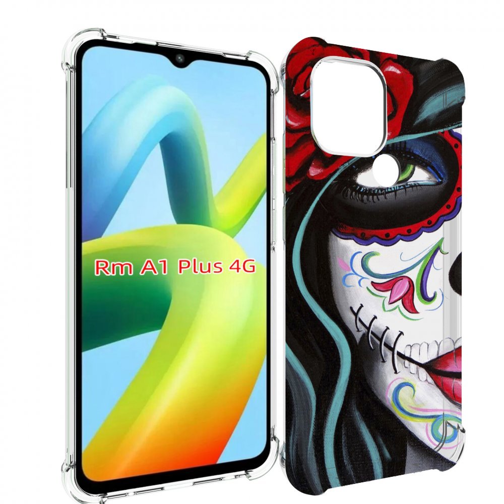 

Чехол MyPads девушка в масочке расписная женский для Xiaomi Redmi A1 Plus +, Прозрачный, Tocco