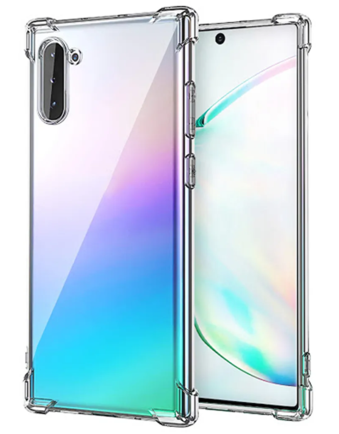 

Чехол силиконовый для Samsung Galaxy Note 10, усиленные края, X-case, прозрачный