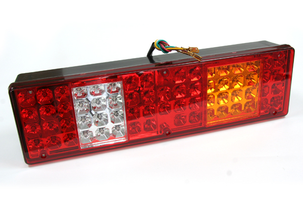 Фонарь задний LED 24V левый (МАЗ, 455х130х80мм, 66LED, 13/2W) AT AT18912