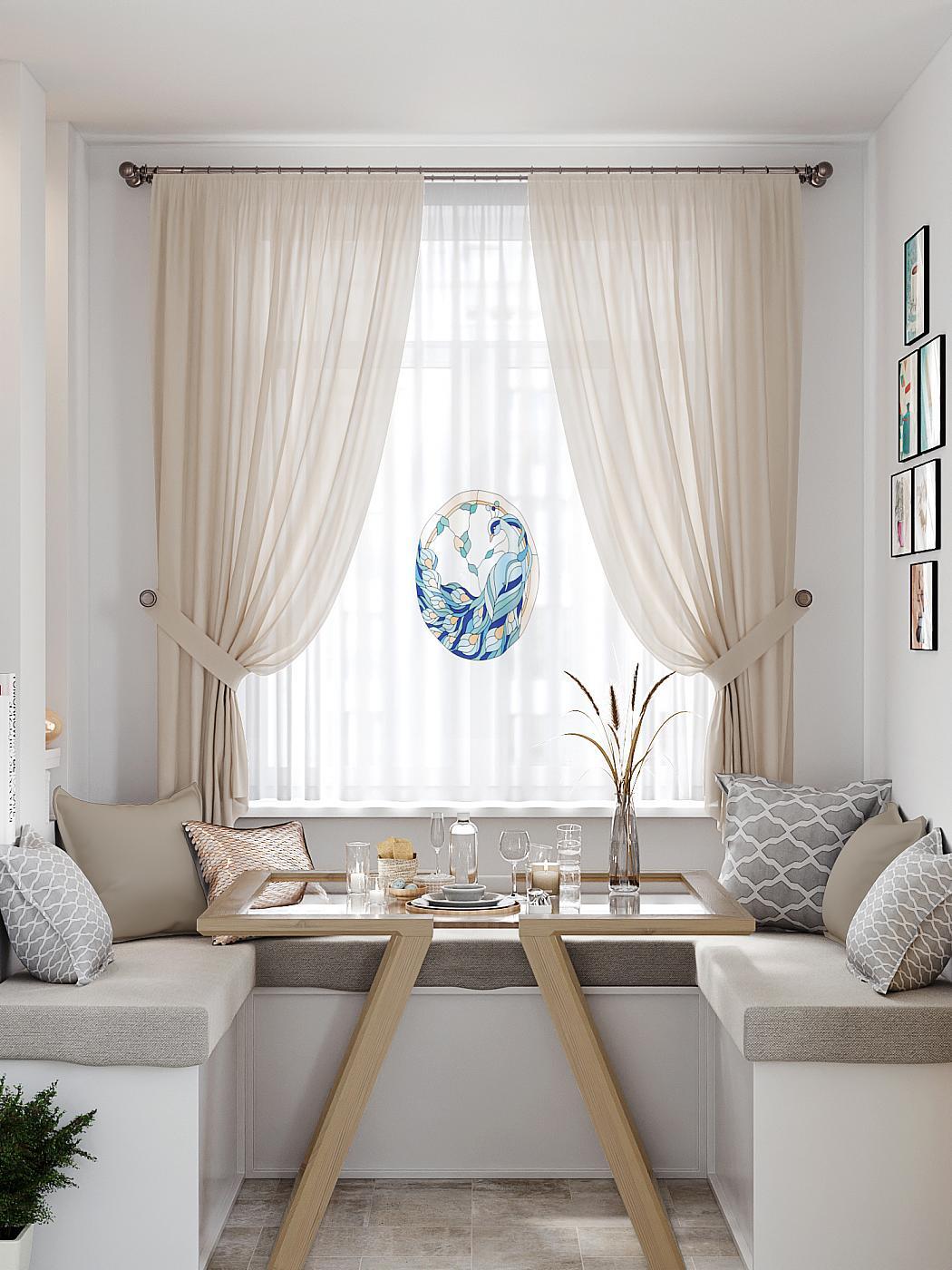 

Тюль AT HOME / шторы в комнату 145х180 см / Лименрит, 550237