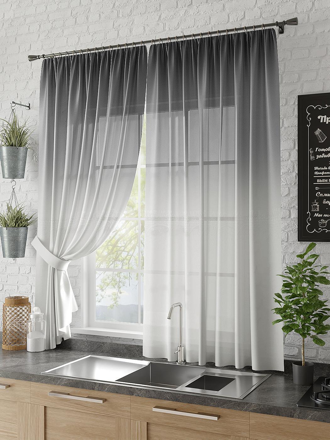 

Тюль AT HOME / шторы в комнату 150х180 см / Калансуа, 930608