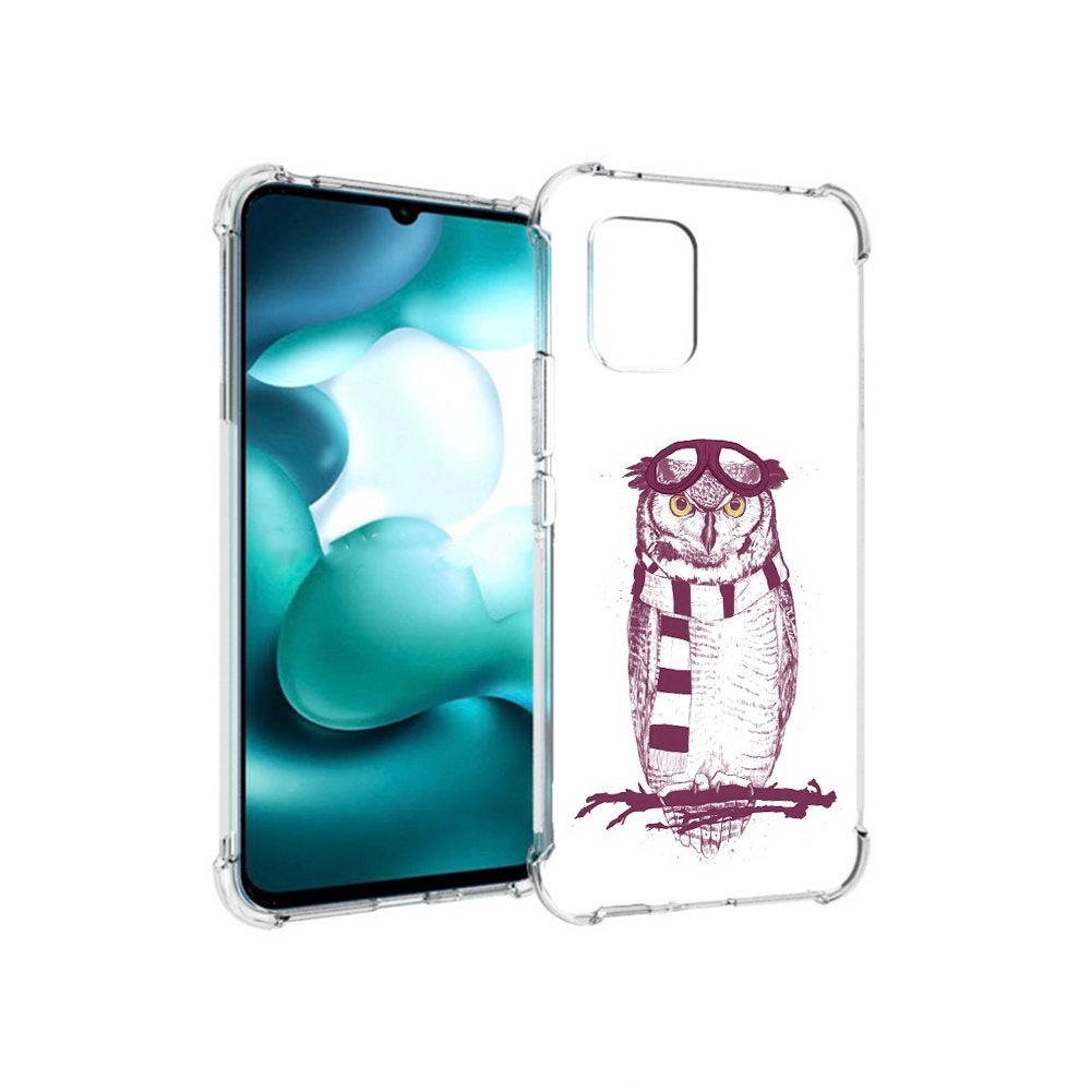 

Чехол MyPads Tocco для Xiaomi Mi 10 Lite сова-летчик (PT150213.294.612), Прозрачный, Tocco