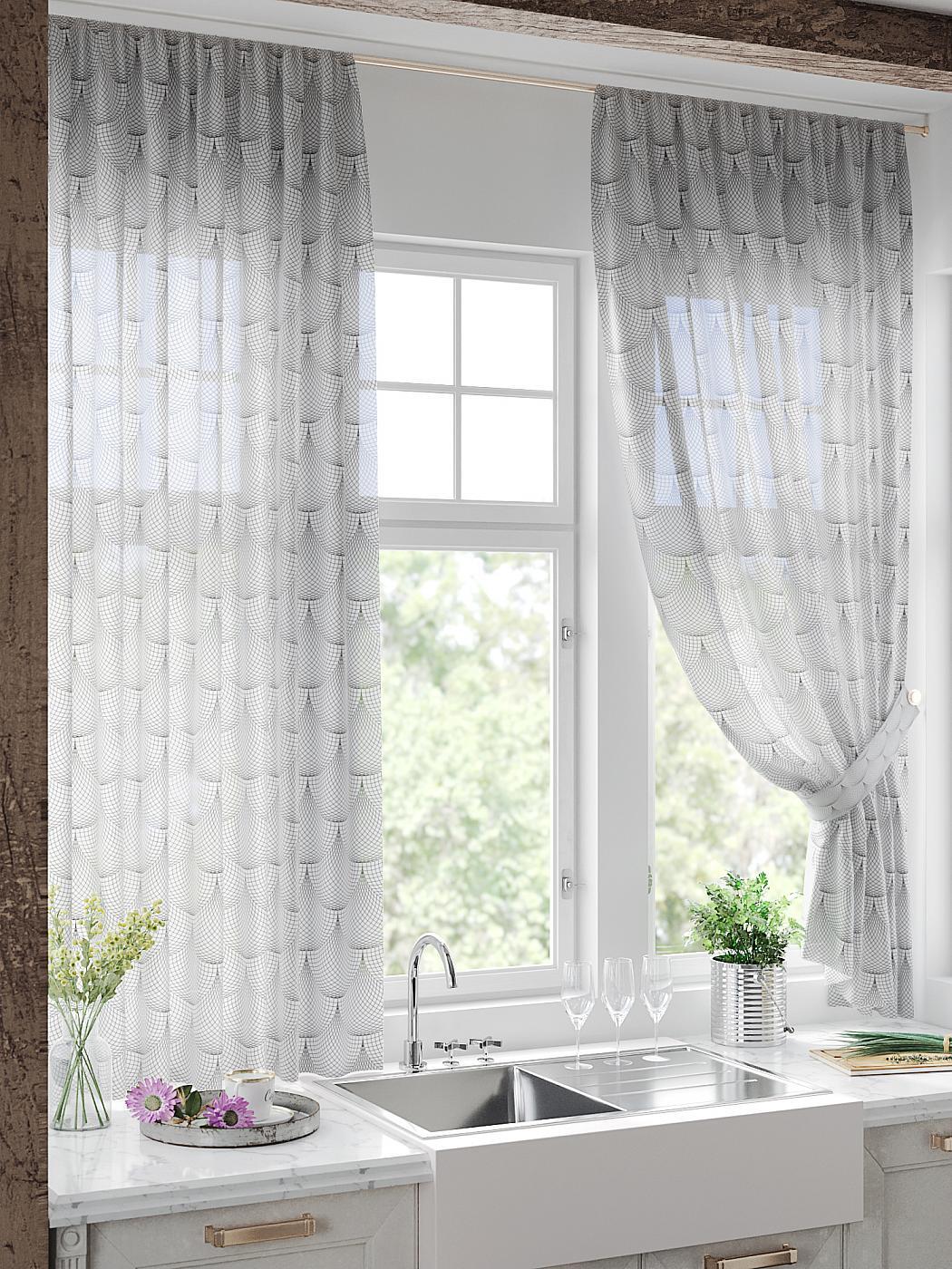 

Тюль AT HOME / шторы в комнату 150х180 см / Рифертон, 930690