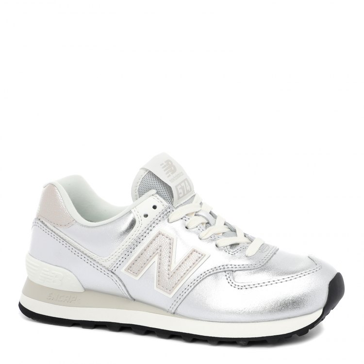 фото Кроссовки женские new balance wl574 серебристые 43 eu