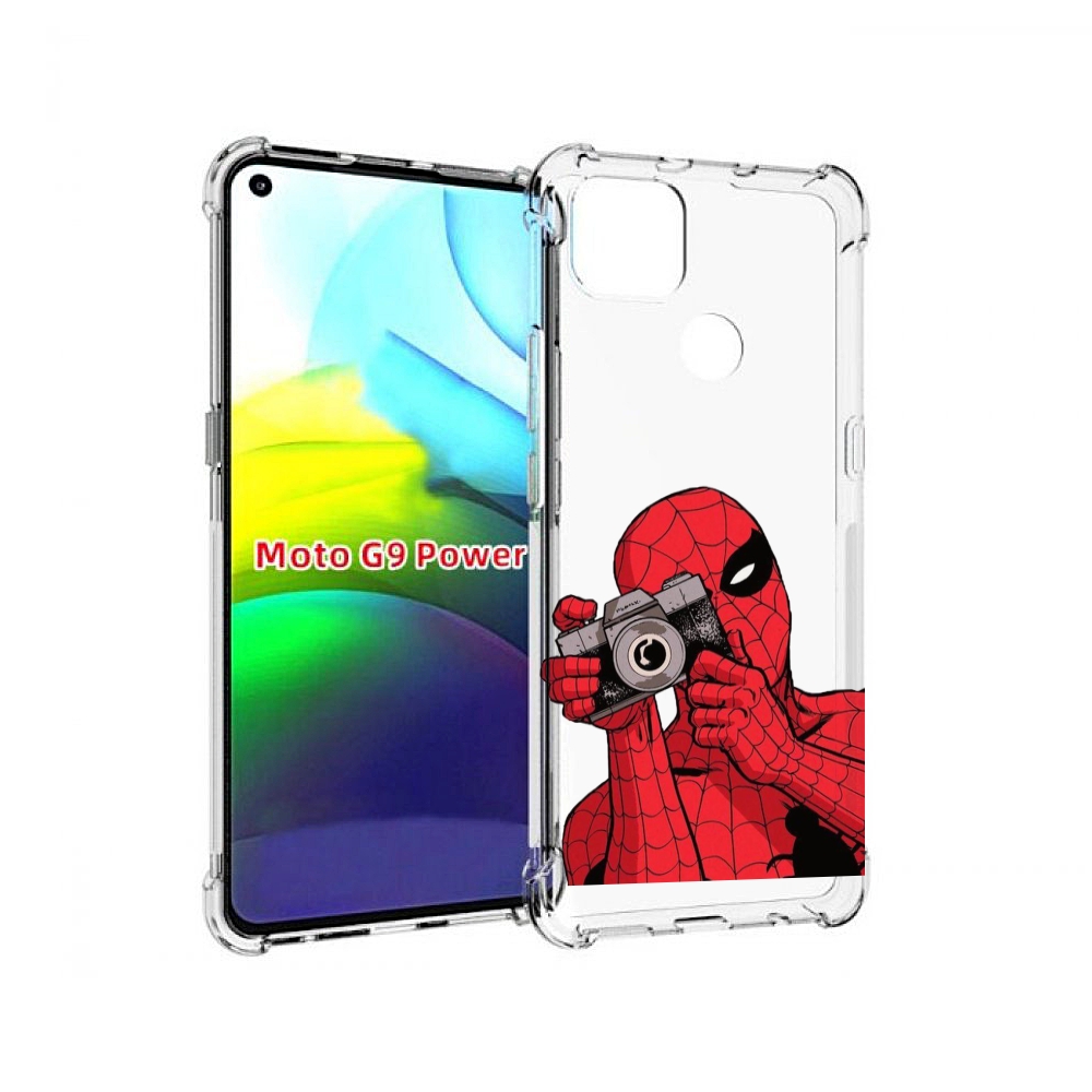

Чехол MyPads человек паук фотограф детский для Motorola Moto G9 Power, Прозрачный, Tocco