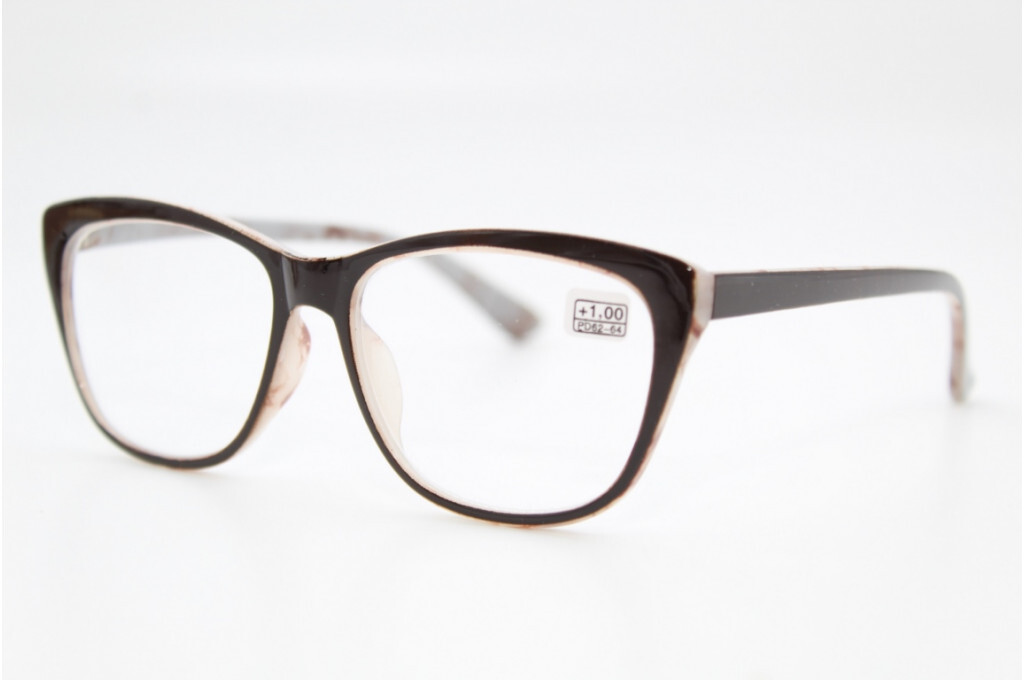 Готовые очки для зрения Oscar 202к+4,0, коричневые, +4,00