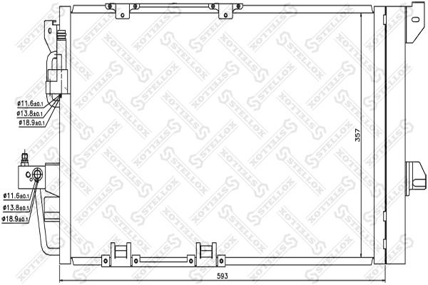 

Радиатор кондиционера STELLOX 1045035SX