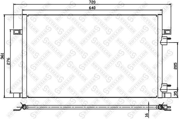 

Радиатор кондиционера STELLOX 1045065SX