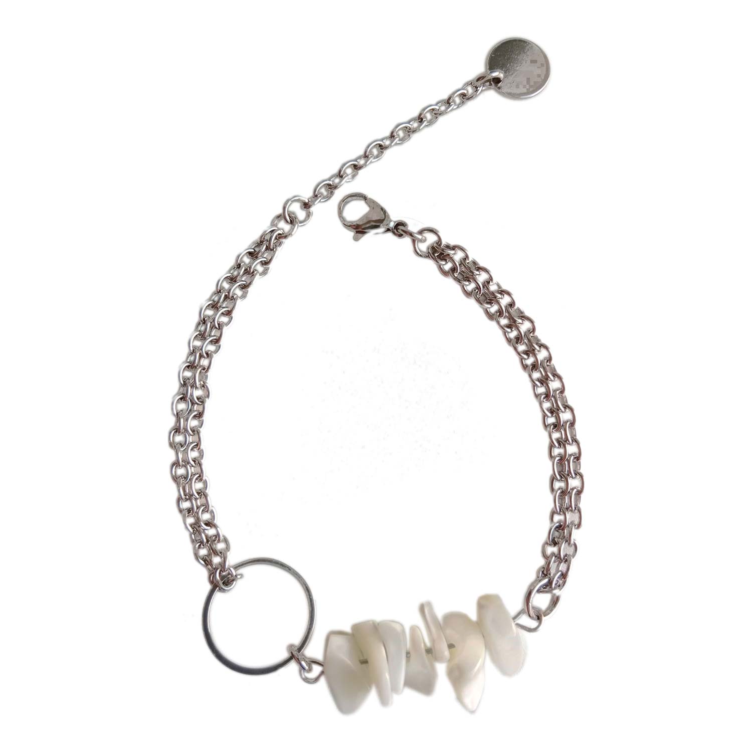 Браслет из стали с перламутром р. 18 Академия Важности 1064-av