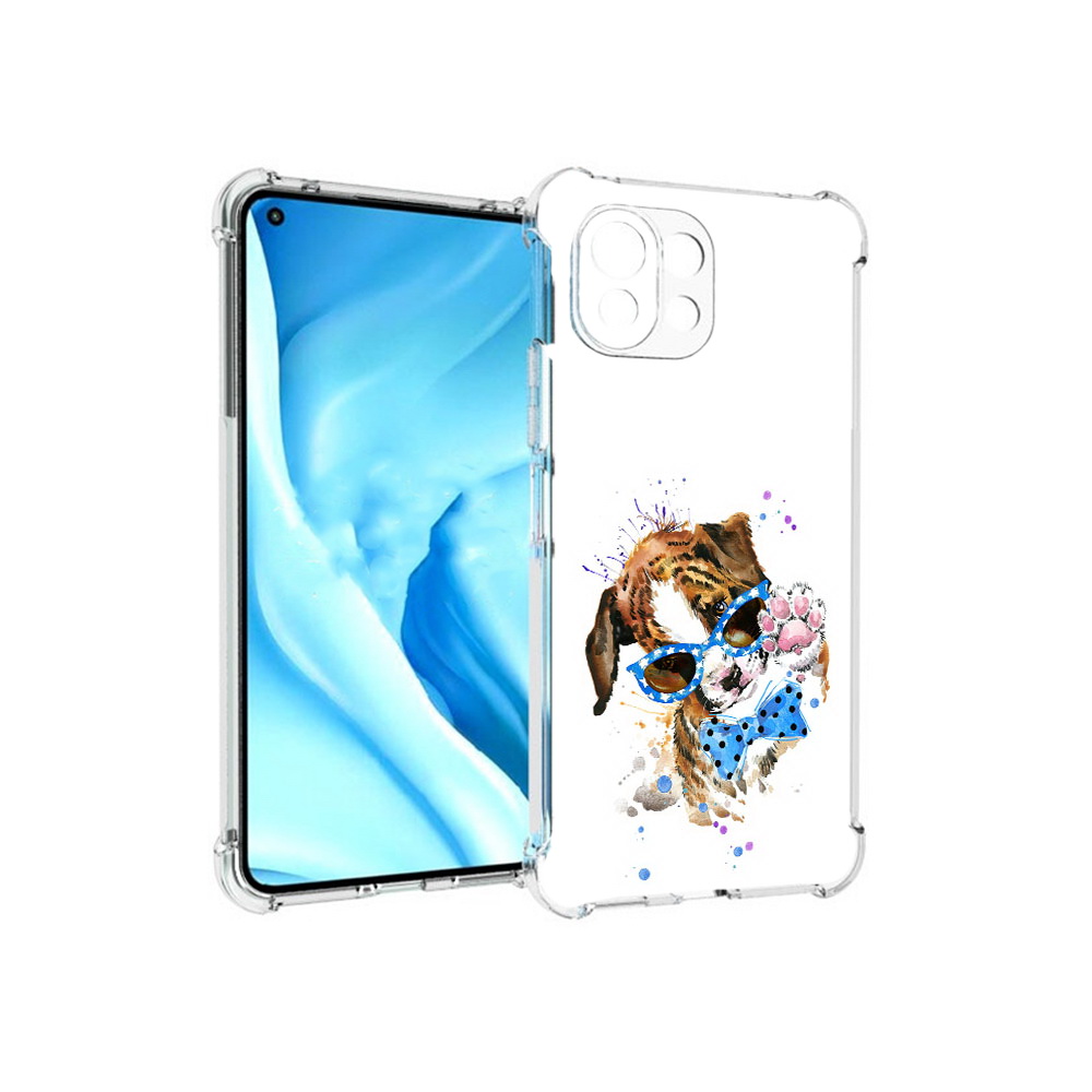 

Чехол MyPads Tocco для Xiaomi Mi 11 Lite лапочка (PT159462.256.434), Прозрачный, Tocco