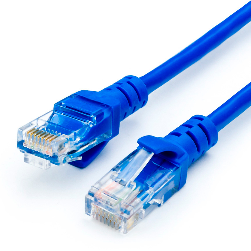 

Кабель Atcom RJ45 - RJ45 вилка-вилка 2м () синий
