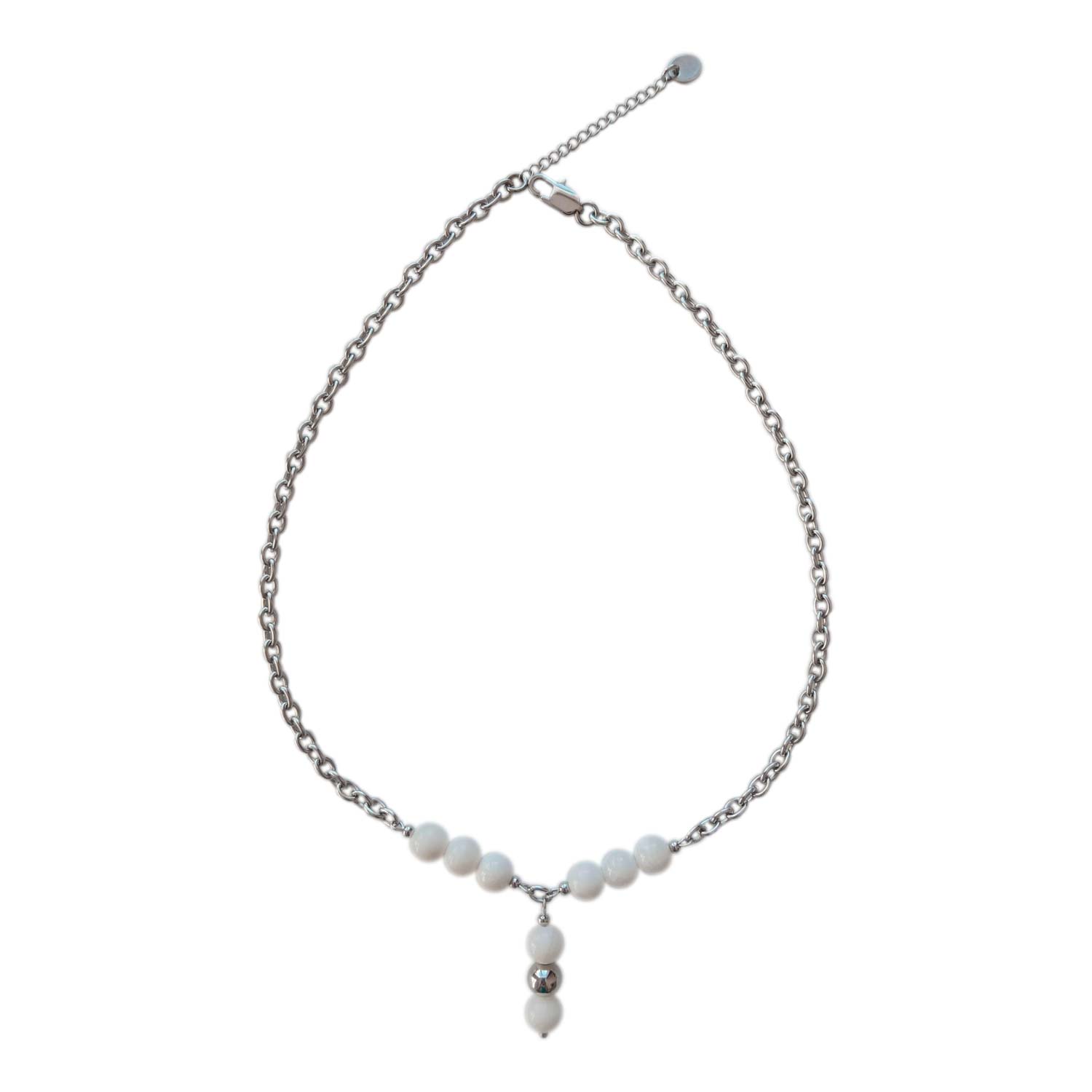 Колье из стали с ракушкой 45 см Академия Важности 1143-av