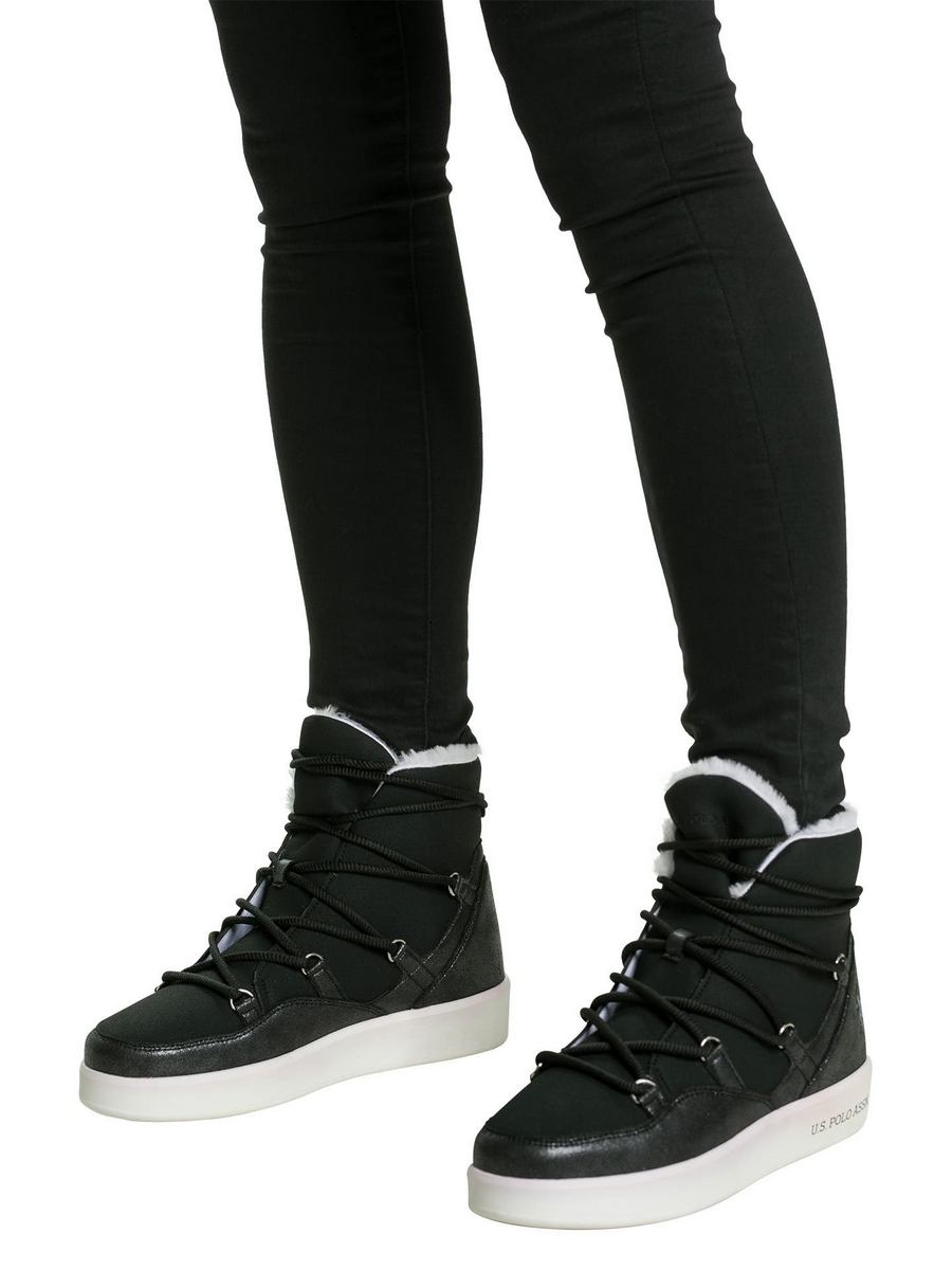 

Ботинки женские U.S. POLO Assn. 001365945 черные 39 EU, Черный, 001365945