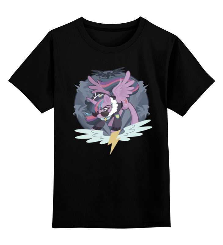 

Детская футболка классическая Printio Twilight sparkle wonderbolt, р. 116, Черный, 0000000667570