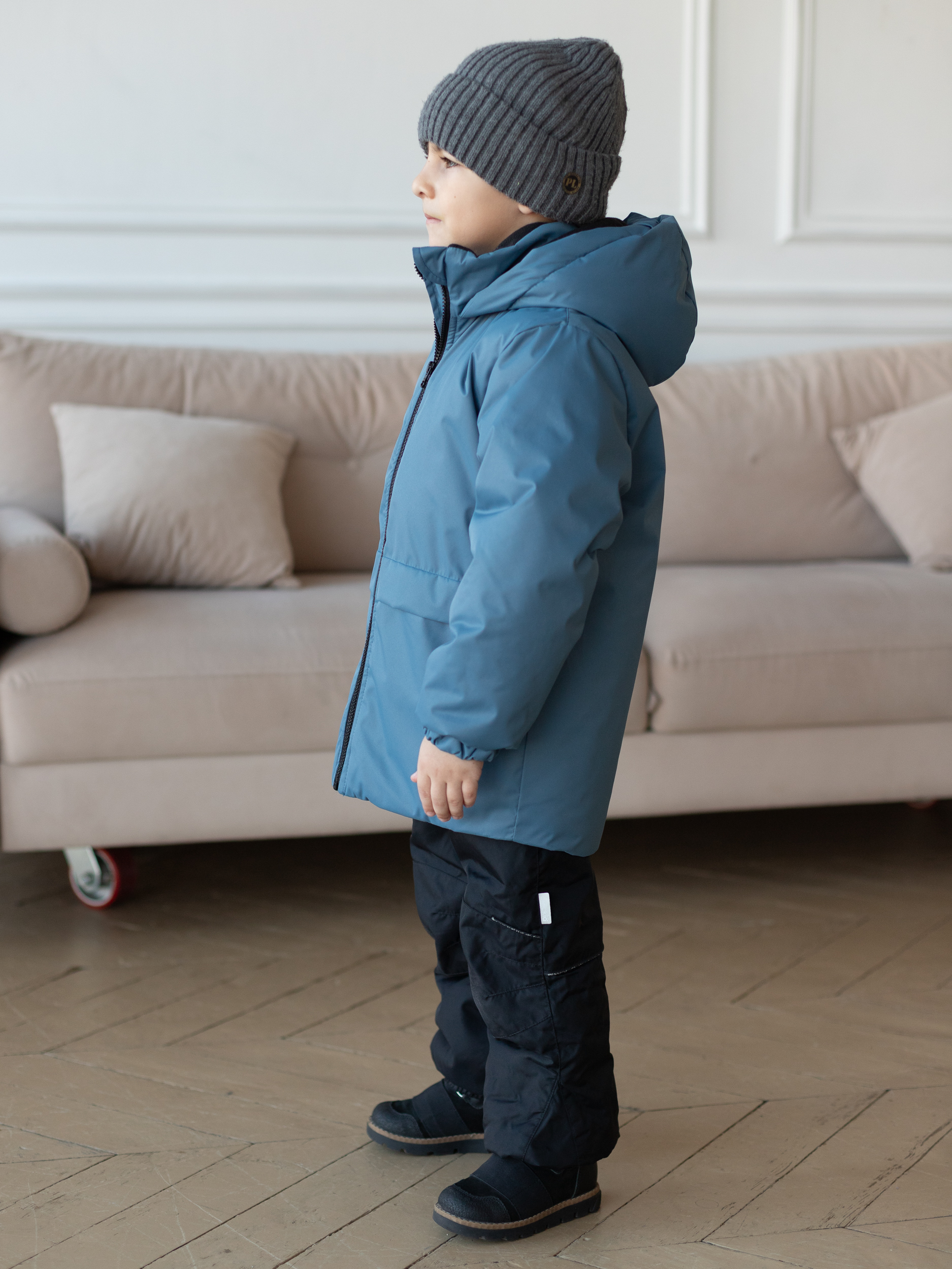 Куртка детская Моделька Непромокаемая, голубой, 134