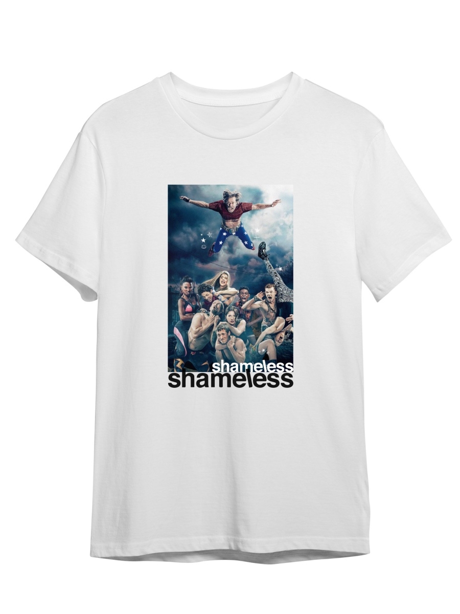 фото Футболка унисекс сувенирshop бесстыжие/shameless 4 белый 3xl