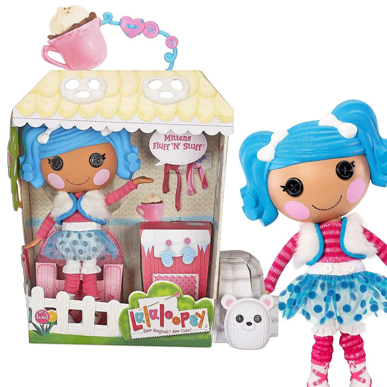 Кукла Lalaloopsy Fluff 'N' Stuff 33 см с полярным мишкой