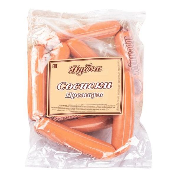 

Сосиски Дубки Премиум 500 г