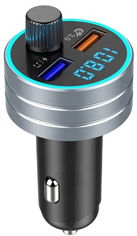 

FM трансмиттер HRS C1 (Быстрая зарядка + зарядка 1А, Micro SD, BT 5.0) (Серебристый)