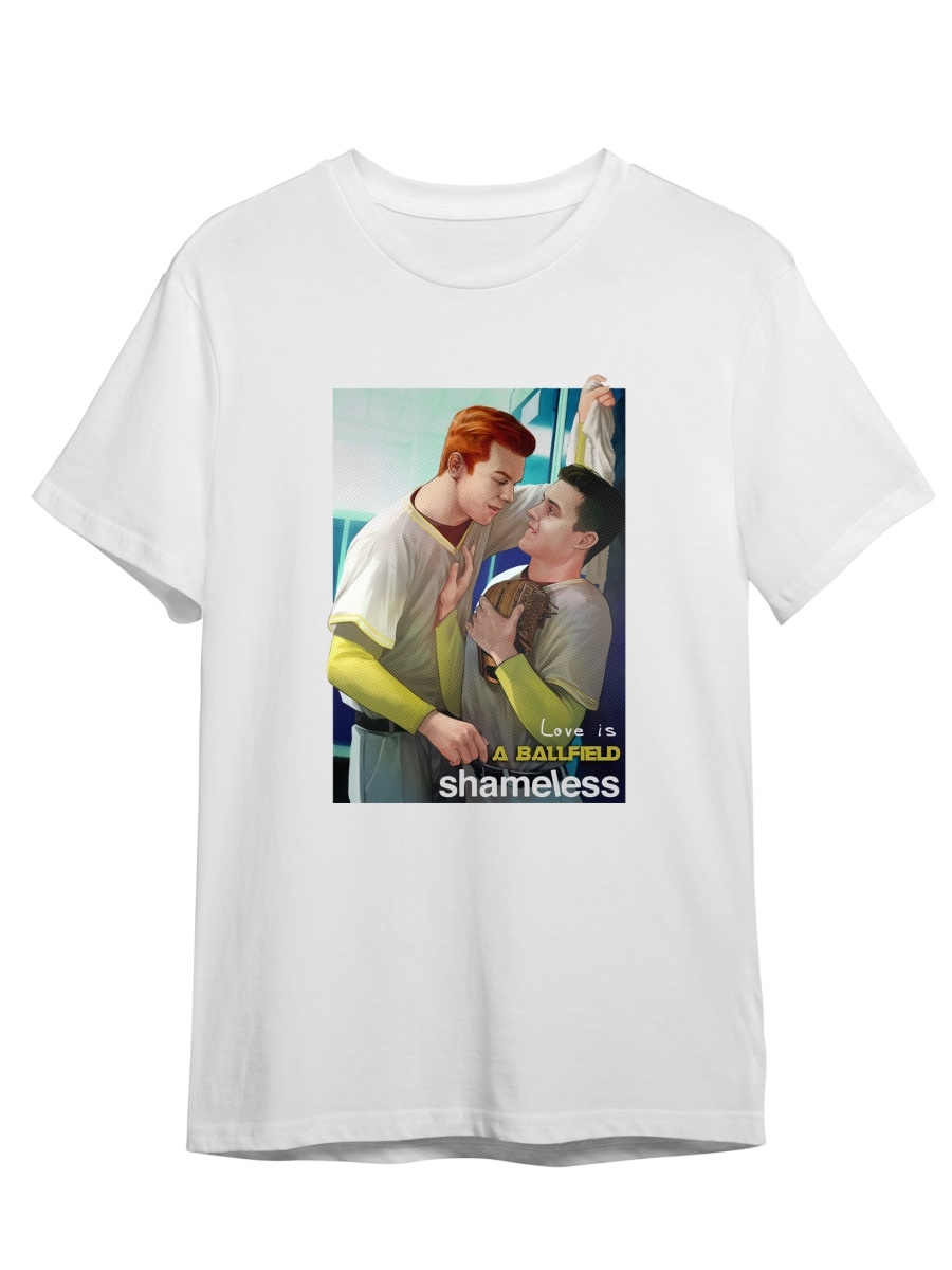 фото Футболка унисекс сувенирshop бесстыжие/shameless 7 белый xl